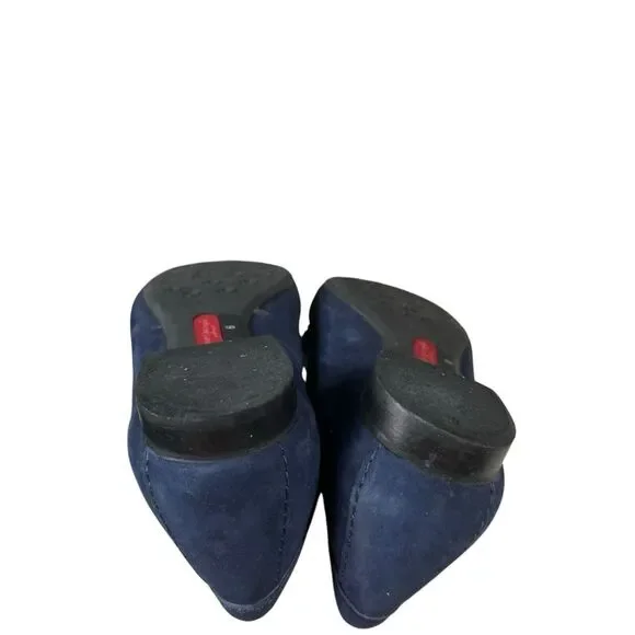 Marc Joseph Navy Blue Leather Nubuck Grand Street Loafer Women's Sz 6‎ - Picture 10 of 13